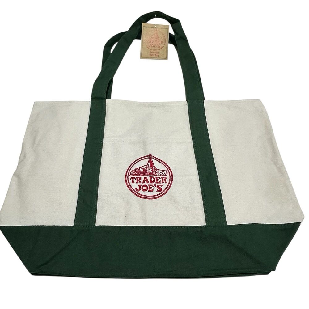 Trader Joe's Canvas Grocery Reusable Large Tote B… - image 1